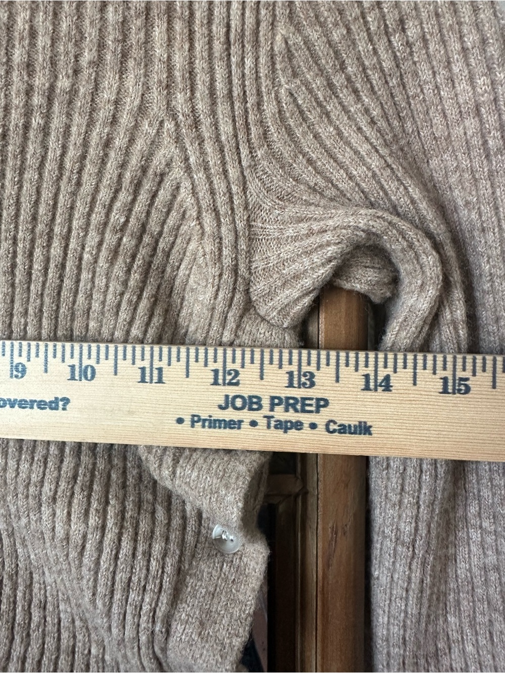 ASTR The Label Tan Rib Knit Side Button Slit Midi Sweater Dress Size Small - Picture 10 of 10